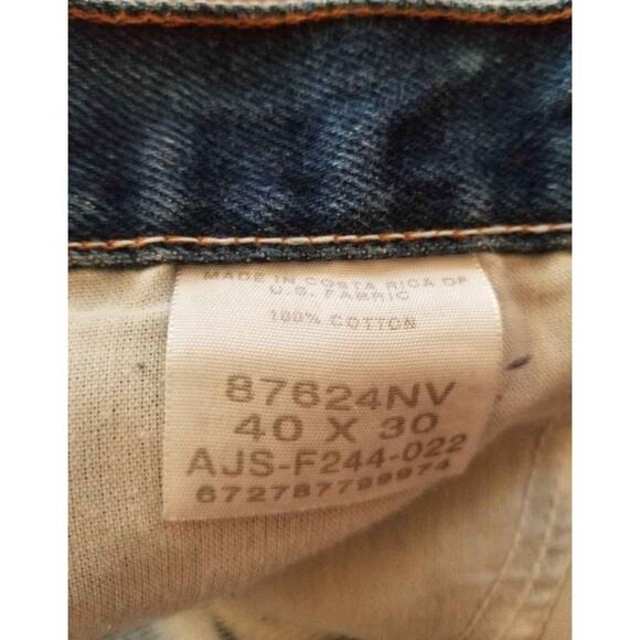 Jean Shorts Cutoffs Frayed Hem Altered Bleach Tie Dyed Women's OOAK Men's 40 - Picture 4 of 7